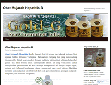 Tablet Screenshot of obatmujarabhepatitisb.wordpress.com