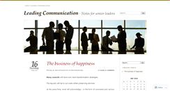 Desktop Screenshot of commsforleaders.wordpress.com