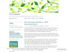 Tablet Screenshot of ecowannabe.wordpress.com