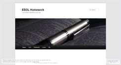 Desktop Screenshot of esolhomework.wordpress.com