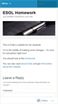 Mobile Screenshot of esolhomework.wordpress.com