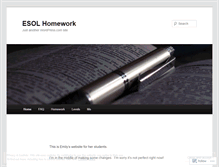 Tablet Screenshot of esolhomework.wordpress.com
