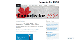 Desktop Screenshot of canucksforfssa.wordpress.com