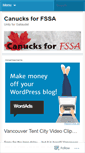 Mobile Screenshot of canucksforfssa.wordpress.com