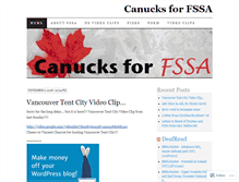 Tablet Screenshot of canucksforfssa.wordpress.com