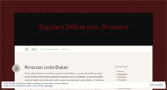 Desktop Screenshot of dukanperu.wordpress.com