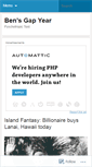 Mobile Screenshot of bensgapyear.wordpress.com