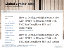 Tablet Screenshot of globalcynic.wordpress.com