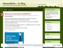 Tablet Screenshot of mamzellebio.wordpress.com