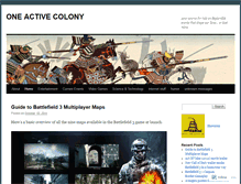 Tablet Screenshot of oneactivecolony.wordpress.com