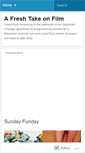 Mobile Screenshot of afreshtakeonfilm.wordpress.com