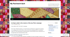 Desktop Screenshot of mypatchworkquilt.wordpress.com