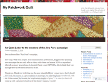 Tablet Screenshot of mypatchworkquilt.wordpress.com