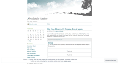 Desktop Screenshot of hiphophoneysabsolutelyamber.wordpress.com