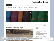 Tablet Screenshot of nadjeeb.wordpress.com