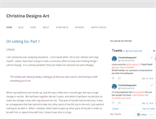 Tablet Screenshot of christinadesignsart.wordpress.com
