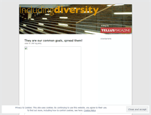 Tablet Screenshot of includingdiversity.wordpress.com