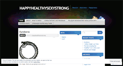 Desktop Screenshot of happyhealthysexystrong.wordpress.com