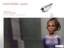 Tablet Screenshot of chantkare.wordpress.com