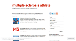 Desktop Screenshot of msathlete.wordpress.com