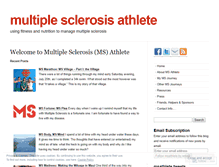 Tablet Screenshot of msathlete.wordpress.com