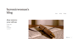 Desktop Screenshot of byronicwoman.wordpress.com