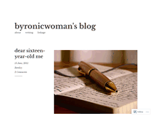 Tablet Screenshot of byronicwoman.wordpress.com