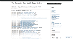 Desktop Screenshot of davidanders.wordpress.com