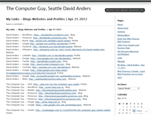 Tablet Screenshot of davidanders.wordpress.com