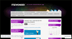 Desktop Screenshot of itsewonder.wordpress.com
