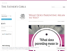 Tablet Screenshot of fathersgirls.wordpress.com