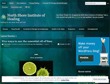 Tablet Screenshot of northshoreinstituteofhealing.wordpress.com