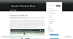 Desktop Screenshot of adamshockey.wordpress.com