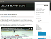 Tablet Screenshot of adamshockey.wordpress.com