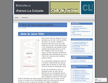 Tablet Screenshot of clubcalzada.wordpress.com