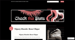Desktop Screenshot of checkthastats.wordpress.com