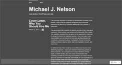 Desktop Screenshot of michaeljnelson.wordpress.com