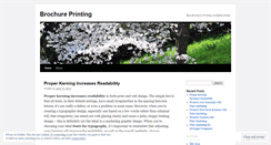 Desktop Screenshot of brochuresprintingservice.wordpress.com