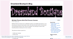 Desktop Screenshot of dreamlandboutique.wordpress.com