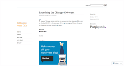 Desktop Screenshot of cioevents.wordpress.com