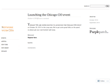 Tablet Screenshot of cioevents.wordpress.com