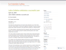 Tablet Screenshot of laconexionlatina.wordpress.com