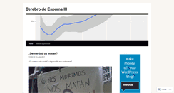 Desktop Screenshot of cerebroespuma.wordpress.com