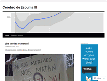 Tablet Screenshot of cerebroespuma.wordpress.com