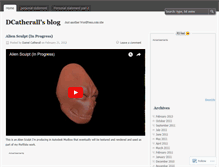 Tablet Screenshot of danielcatherall.wordpress.com