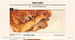 Desktop Screenshot of josiecooks.wordpress.com