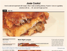 Tablet Screenshot of josiecooks.wordpress.com