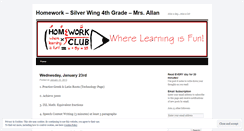 Desktop Screenshot of mrsallanhomework.wordpress.com