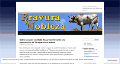 Desktop Screenshot of bravuraynobleza.wordpress.com