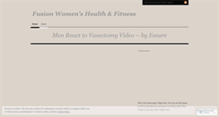 Desktop Screenshot of fusionwomenhealthwellness.wordpress.com